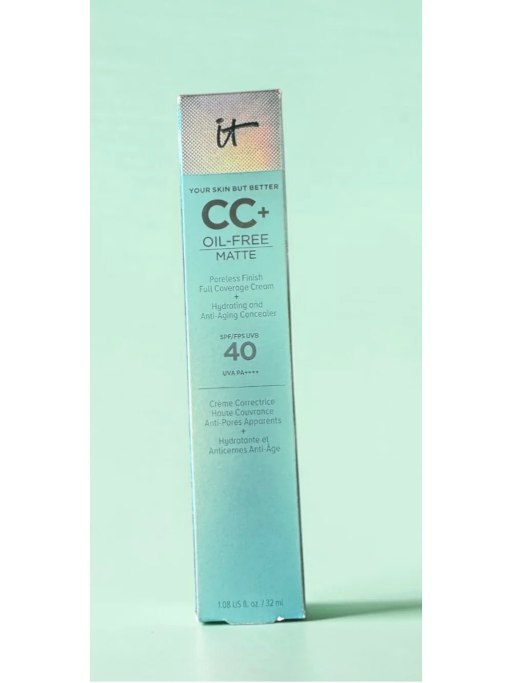 IT Cosmetics CC+ Oil-Free Matte Concealer SPF 40 “Light” - Brand New